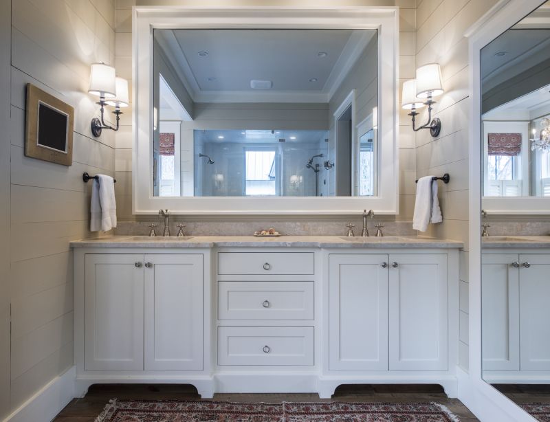 Contemporary Vanity with Backlit Mirror